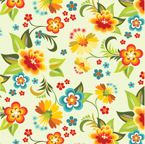 free vector Lovely flowers vector background 4